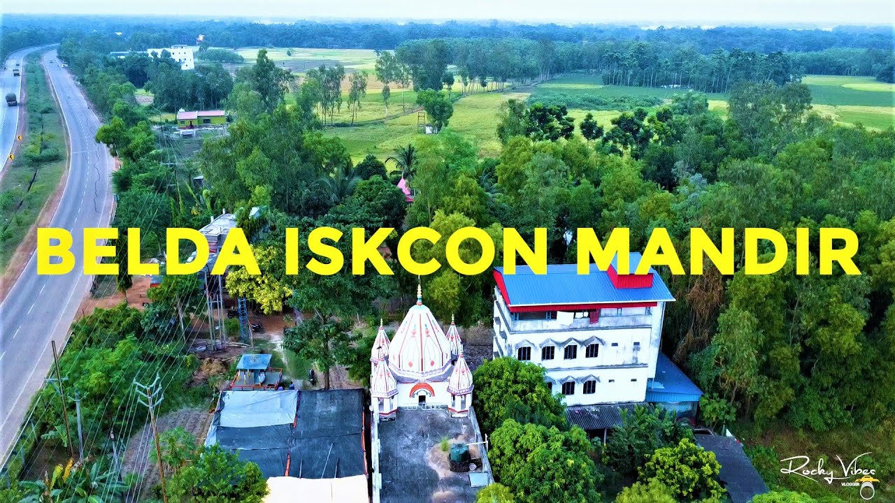 Belda ISKCON Temple  বেলদা ইসকন মন্দির  Drone view  Hare Krishna #belda #iskon #harekrishnahareram