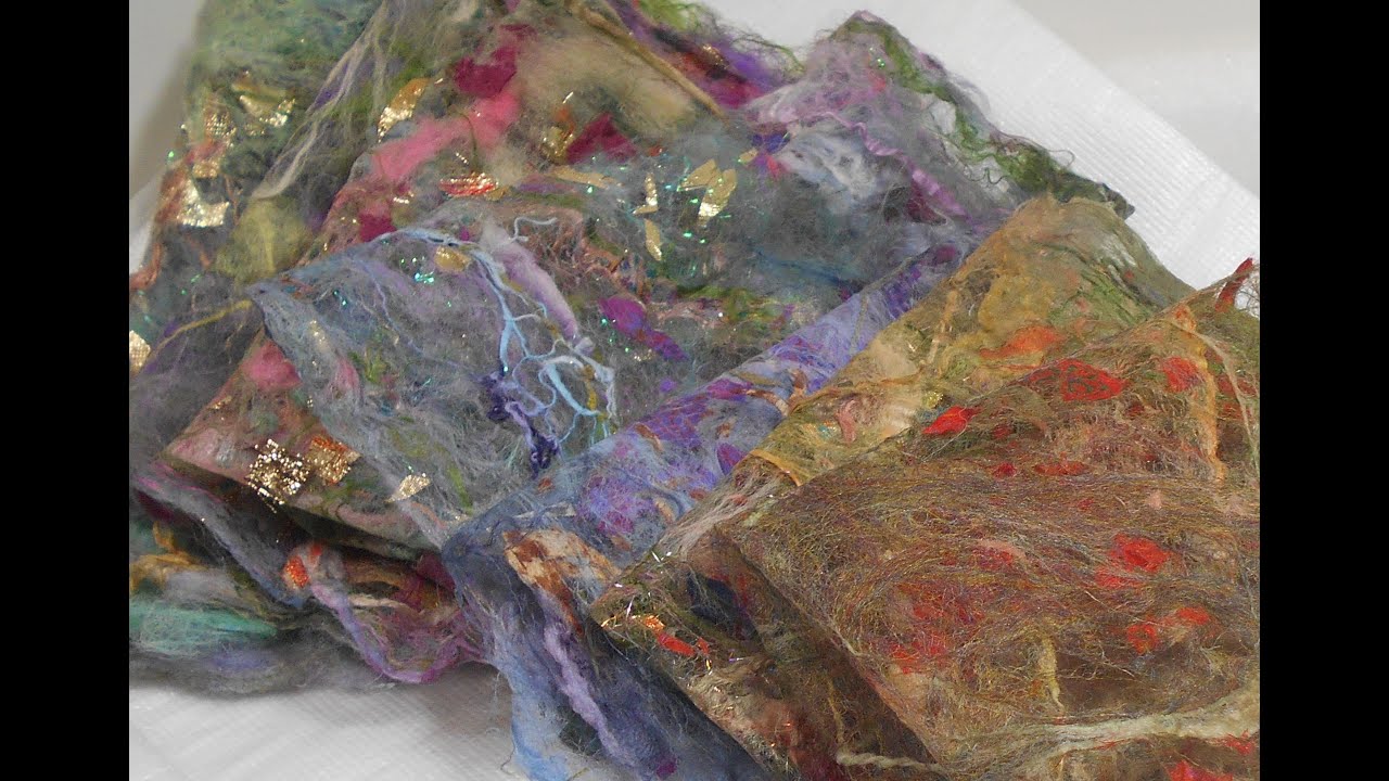 Handmade fiber paper, thin, transparent,  silk fusion 