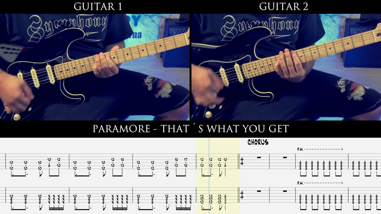 PARAMORE - That´s what you get [GUITAR COVER + TAB]