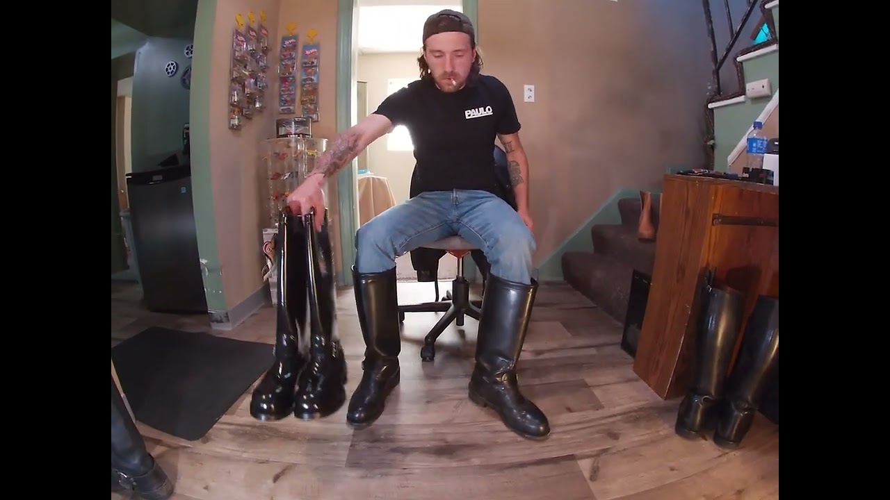 Chippewa Engineer Boots I Bought from a Police Motorcycle Cop PART 1 of 2