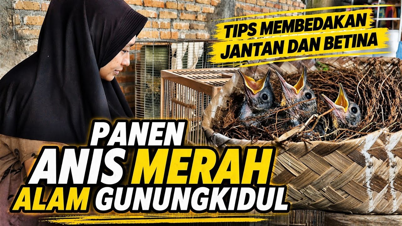 Panen ANIS MERAH lokal GUNUNGKIAUL‼️Cara membedakan JANTAN dan BETINA anakan ANIS MERAH...