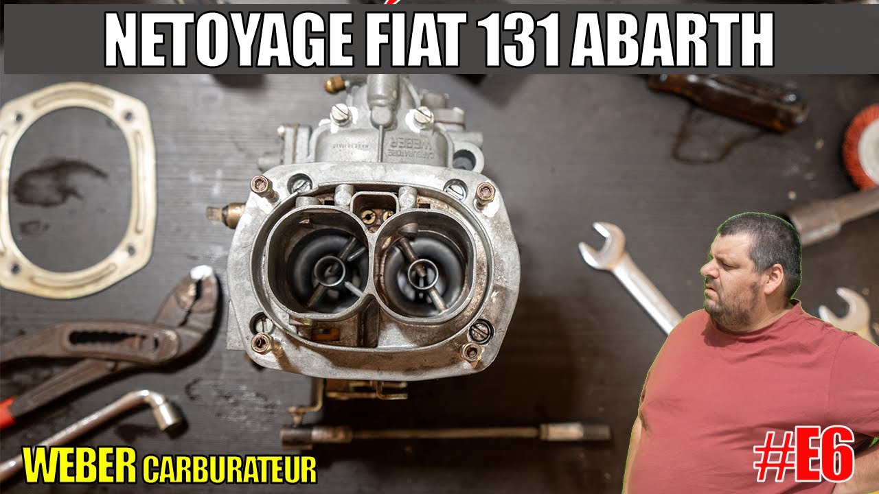 Fiat Abarth Nettoyage Restauration  Carburateurs Weber  Fiat Abarth 131 Volumetrico