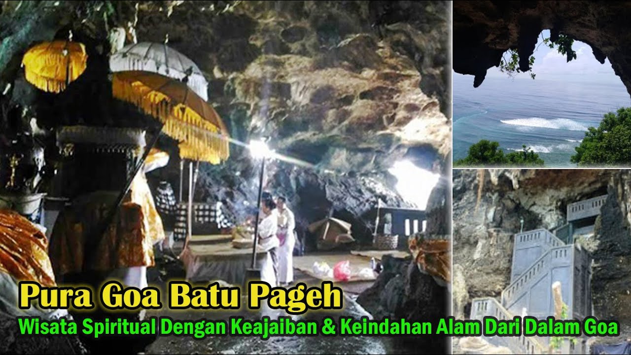 Pura Goa Batu Pageh I Keajaiban Alam Di dalam Goa Tebing Bukit Yang Tinggi