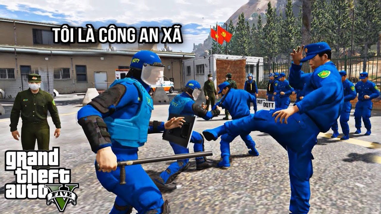 GTA V # Lực Lượng Công An Xã Phối Hợp Với Dân Quân Đảm Bảo An Ninh Trật Tự | Ngọc Lâm Gaming