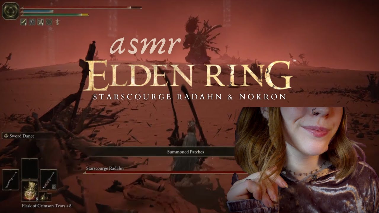 ASMR ◦ Elden Ring Gameplay: Starscourge Radahn & Nokron Eternal City (gentle whispered commentary)