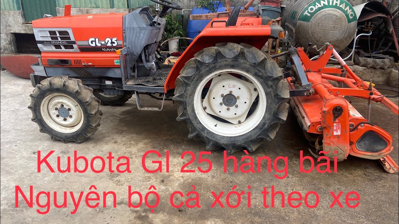 Máy cày Kubota GL25.Hàng bãi đẹp xuất sắc mới về.Mời các bác tham khảo