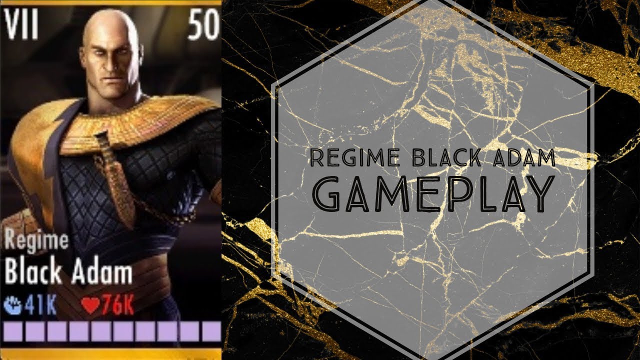 Injustice Gods Among Us Regime Black Adam Gameplay Elite VII