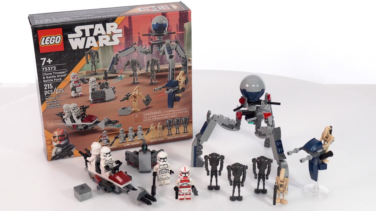 LEGO Star Wars Clone Trooper & Battle Droids Pack 75372 &ndash; recenzja niezależnego fana! Prawie idea...
