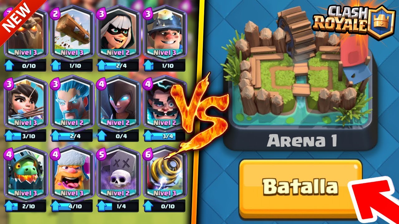 TODAS las CARTAS LEGENDARIAS Trolleando en Arena 1 😱 | Trolleos en Arenas bajas - TheMike2311