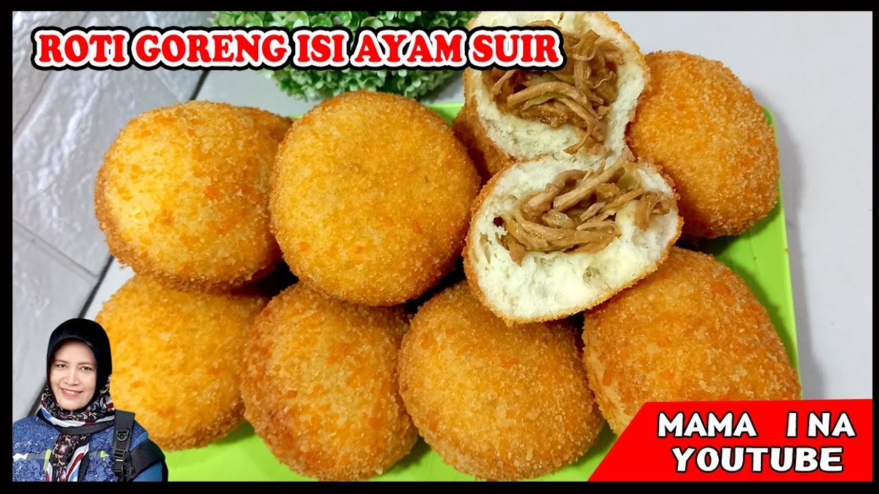 Resep nya akan membuat anak senang..!! Roti goreng isi Ayam enak empuk dan krispy