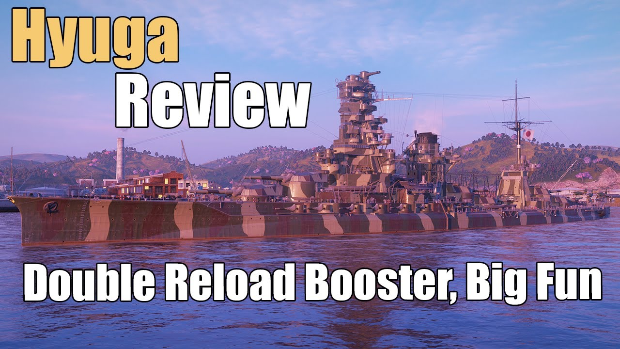 Hyuga Review: Double Reload Booster, Big Fun | World of Warships Legends | 4k