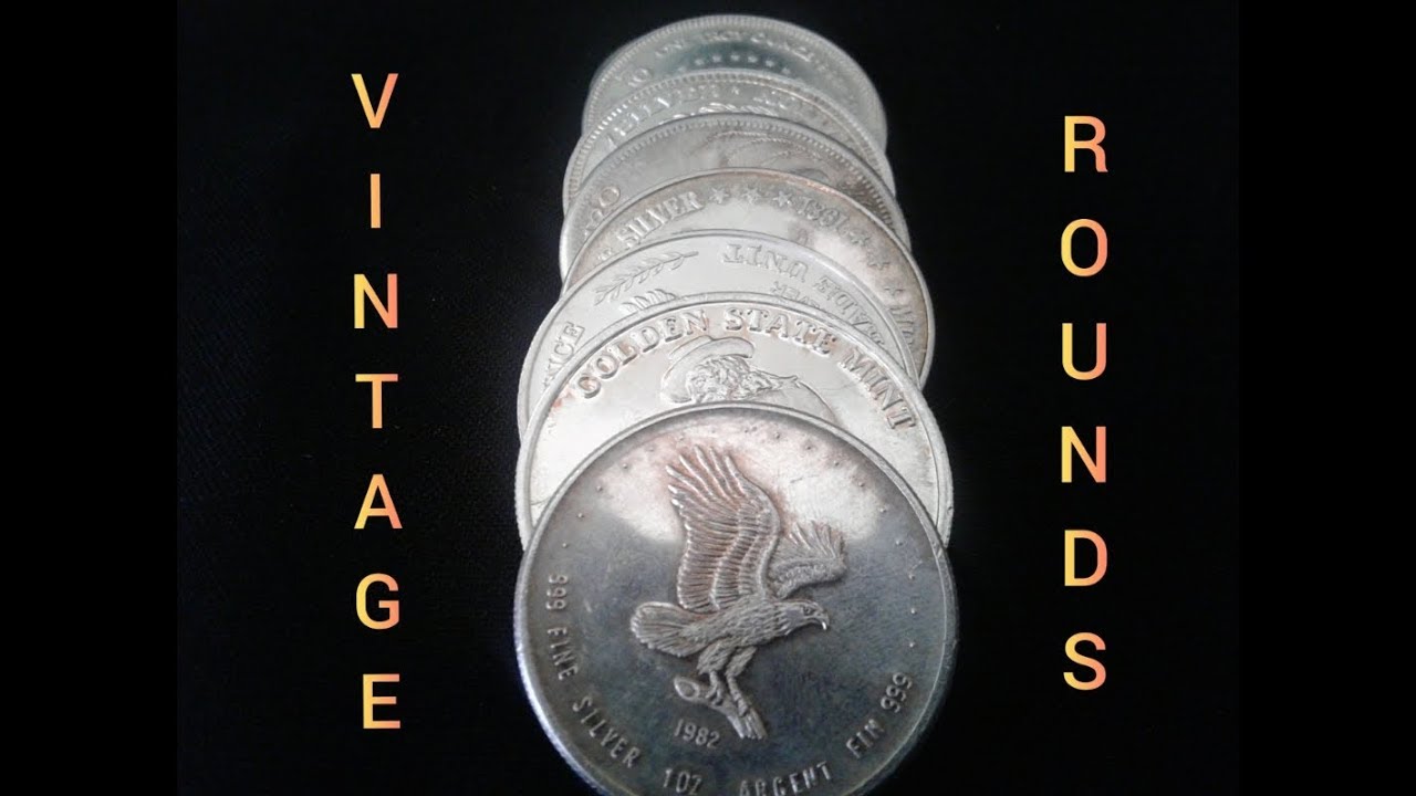 Vintage Silver Bullion Rounds.