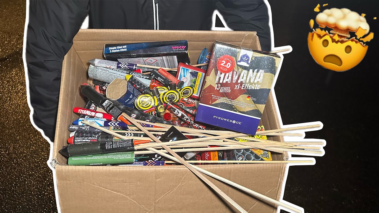Zünden aus der RESTEKISTE - 1. Januar Silvester Feuerwerk Mischung - Pyrotoast