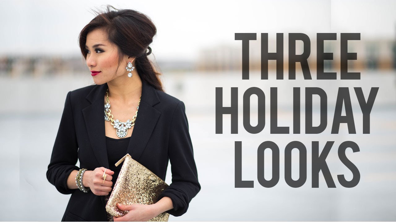 3 Holiday Looks | Christmas & New Year's Eve Outfit Ideas | Miss Louie