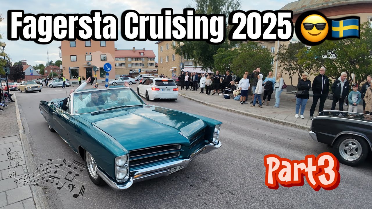 Fagersta Cruising 2025 PT3😎🇸🇪 - Full fart när kvällen närmar sig 🎉🥳
