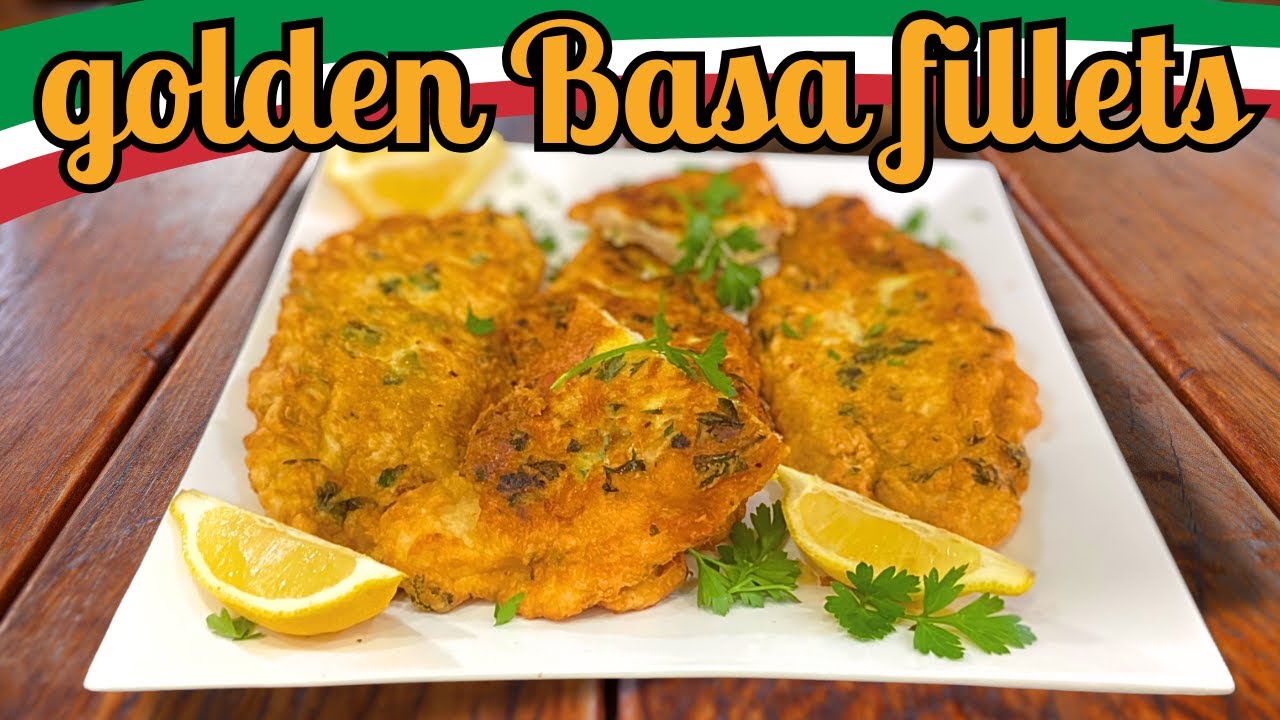 Golden Basa Fillets • Fry Fish Like an Italian!