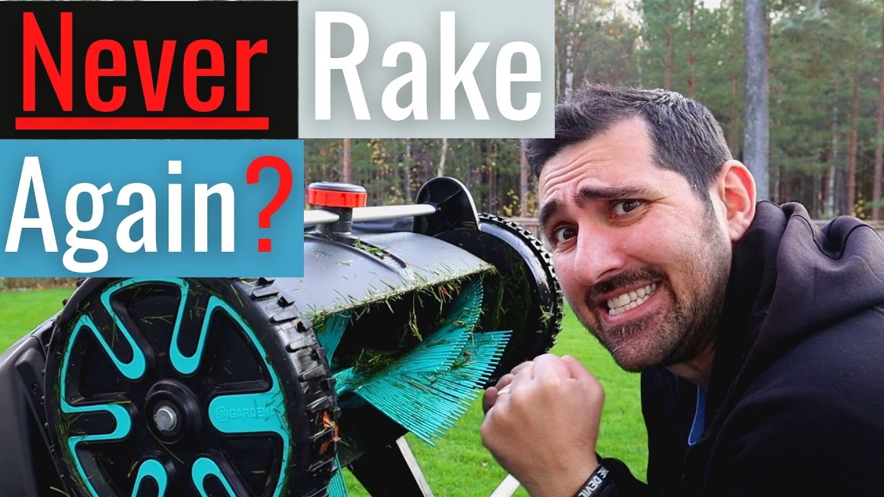Lawn sweeper / Leaf collector // Gardena leaf Collector review