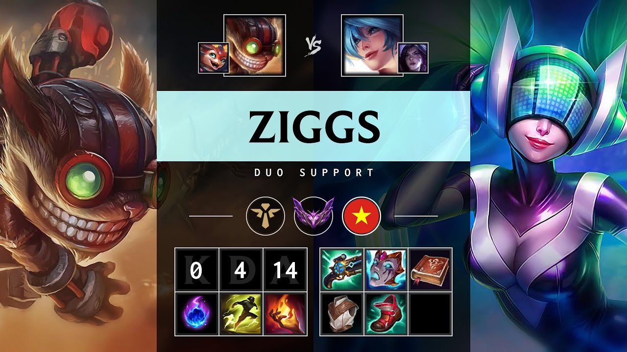 Ziggs Support vs Sona - VN Master Patch 25.18