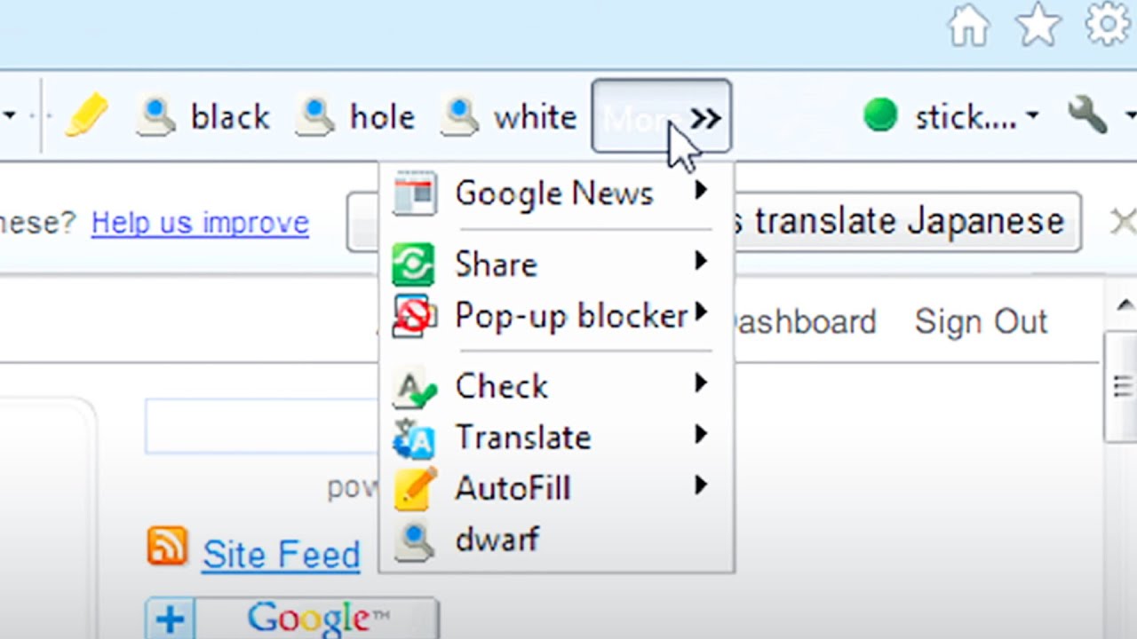 Introducing Google Toolbar 7
