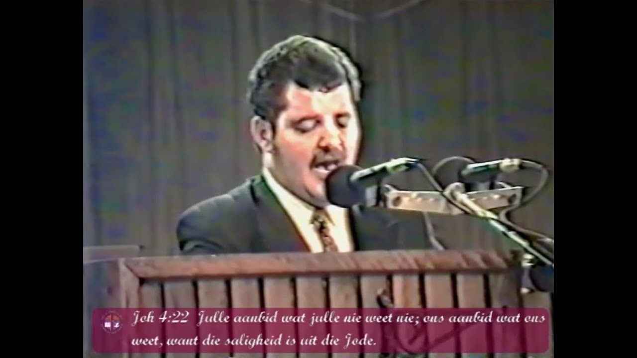 Oktober Jeugkonferensie 1995 Saterdagaanddiens - Past Tommy Jooste - VOLLE DIENS - Lede in Christus