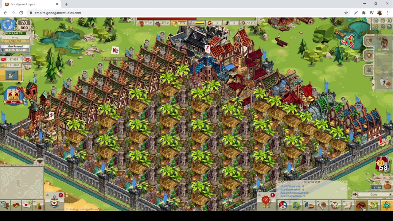 Goodgame Empire - 100k + food production - How to build your food ops.