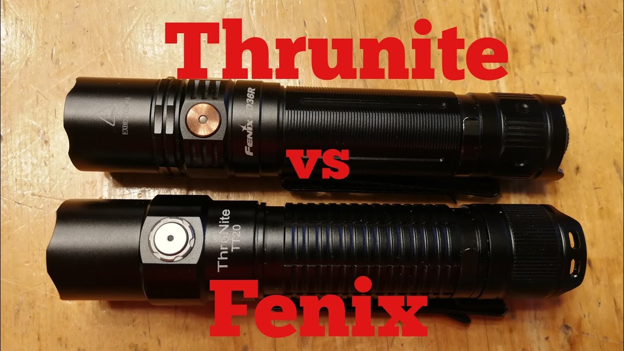 Thrunite TT20 vs Fenix PD36R Which flashlight is better for you?