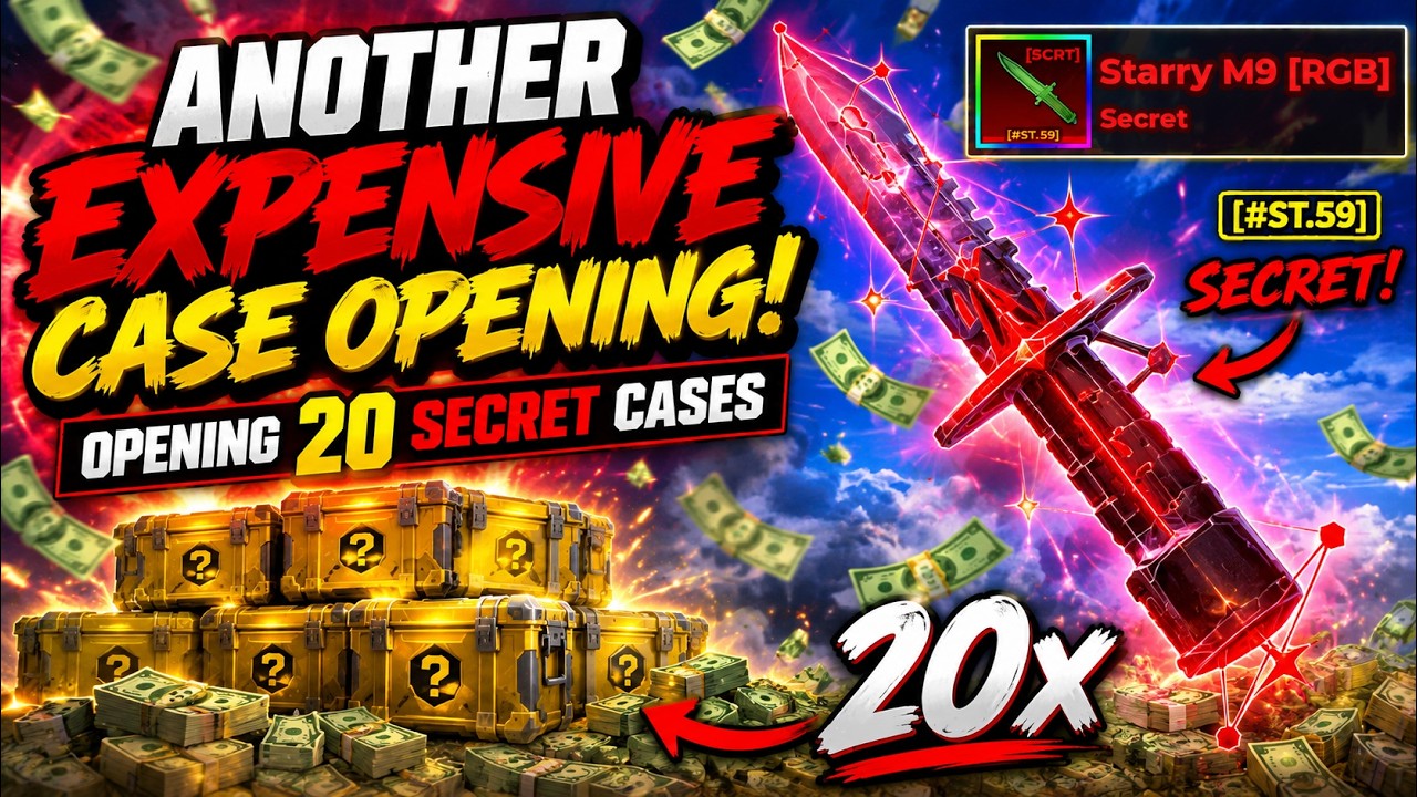 Я потратил ЕЩЕ БОЛЬШЕ на 20 секретных кейсов! Roblox Sniper Arena