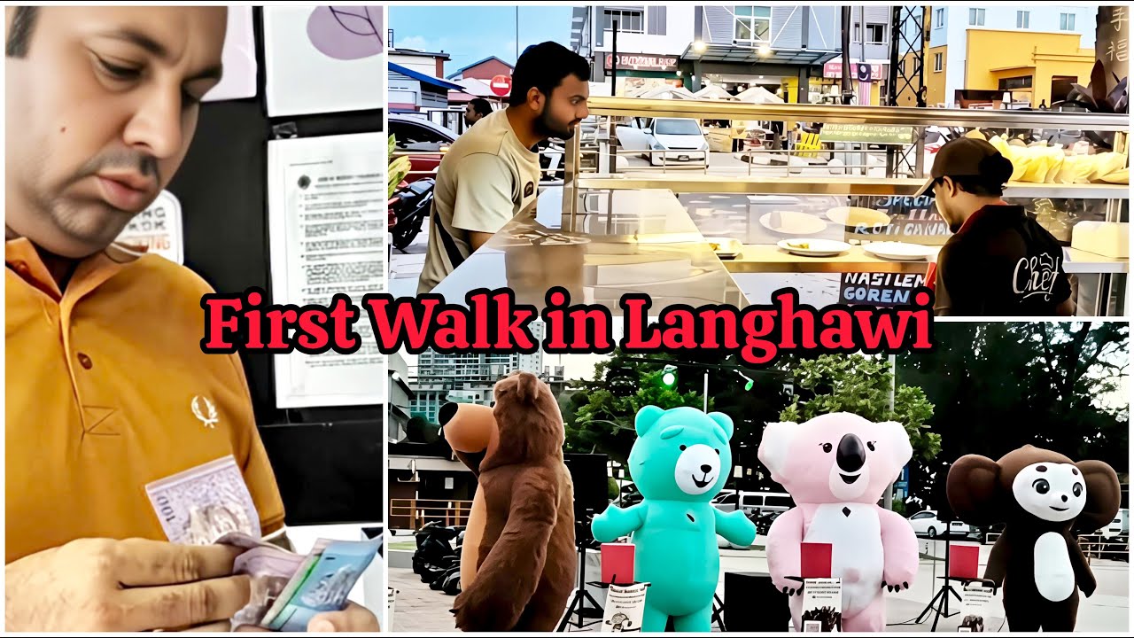 🌴**First Walk in Langkawi! | Money Exchange & Ali Bistro Experience 🍽️** | Noor e Azal