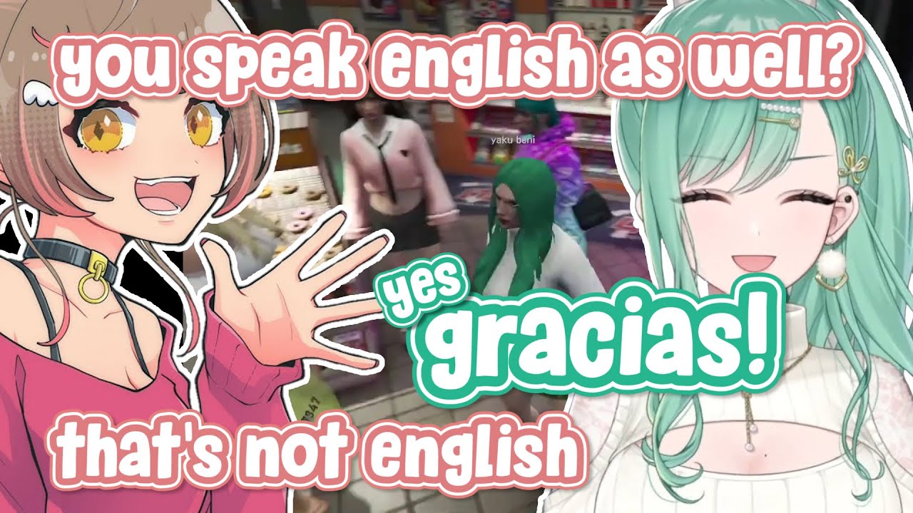 Beni-sama meets EN Vtuber in GTA Server and unleash her English skill [VSPO ENG Sub - Yakumo Beni]