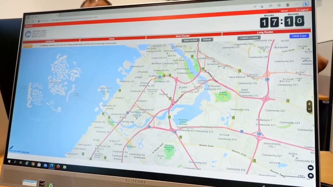 #RTA maping Test For Taxi driver and #Lamusene driver rta map test from rta
