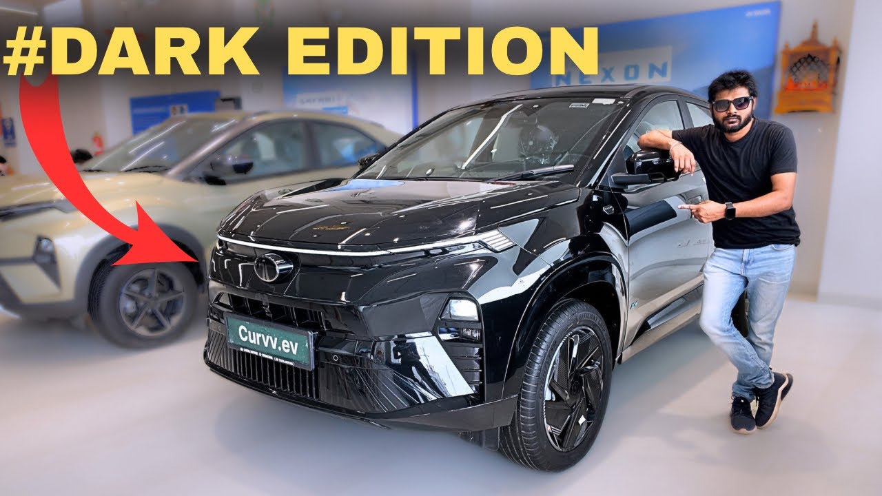 Tata Curvv.EV Empowered plus 55KWH Dark Edition Now Gets New Carbon black Colour and Features?