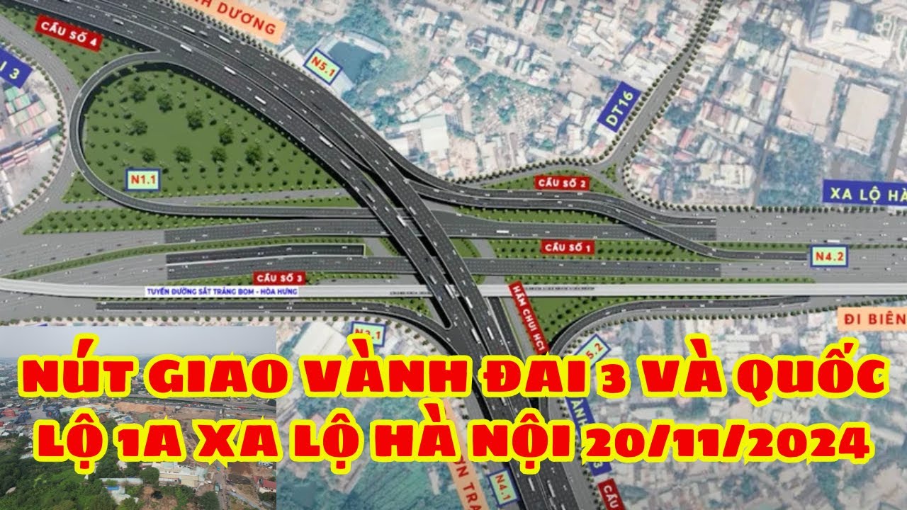 NÚT GIAO VÀNH ĐAI 3 VÀ QUỐC LỘ 1A xa Lộ Hà Nội