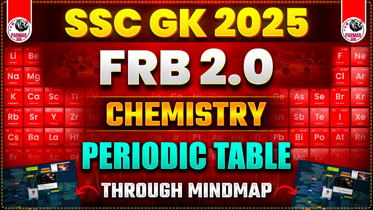 SCIENCE FOR SSC 2025 | PERIODIC TABLE | FRB BY PARMAR SIR