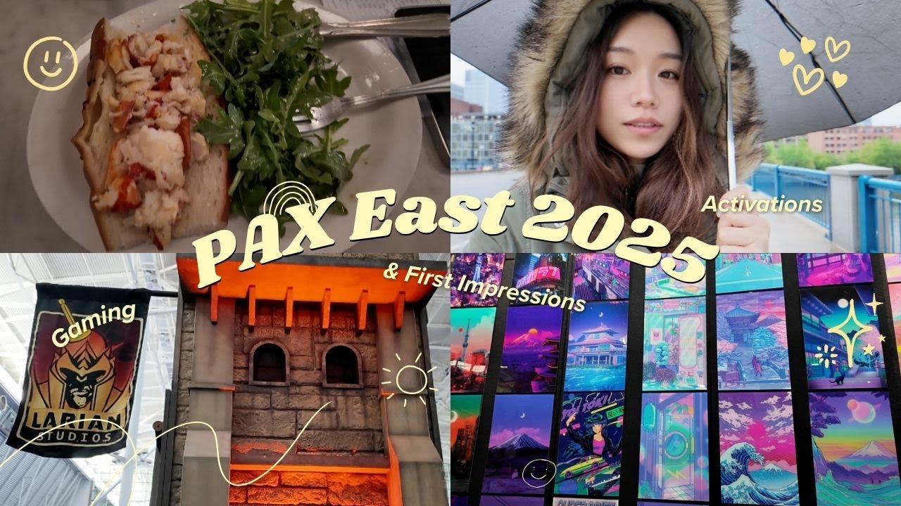 PAX East 2025 Vlog: Gaming Activations, Booth Highlights, Expo Floor Walkthrough & Boston Food Finds