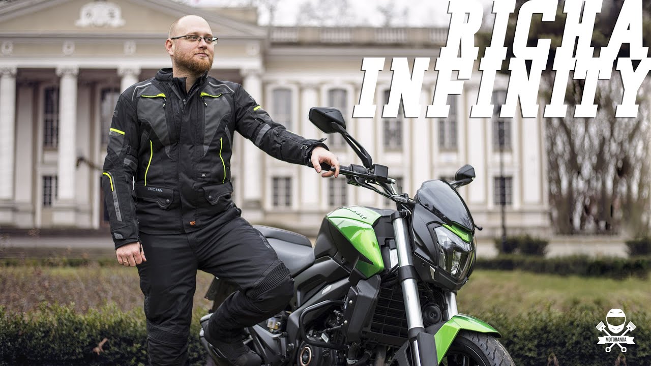 Kurtka motocyklowa, kt&oacute;rej na pewno nie przegapisz, bo się świeci! Richa Infinity 2 Flare & Titanium