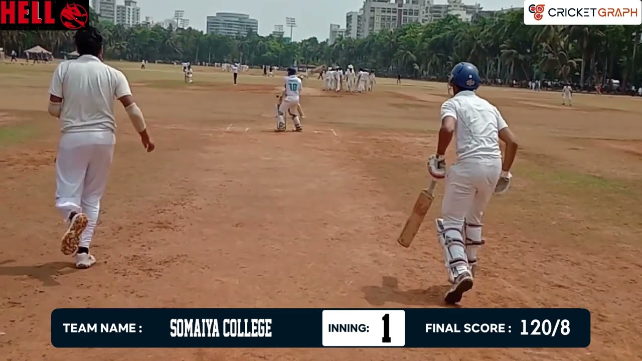Somaiya college V thakur college | INTER COLLEGE CRICKET | Powered by Hell Energy Drink