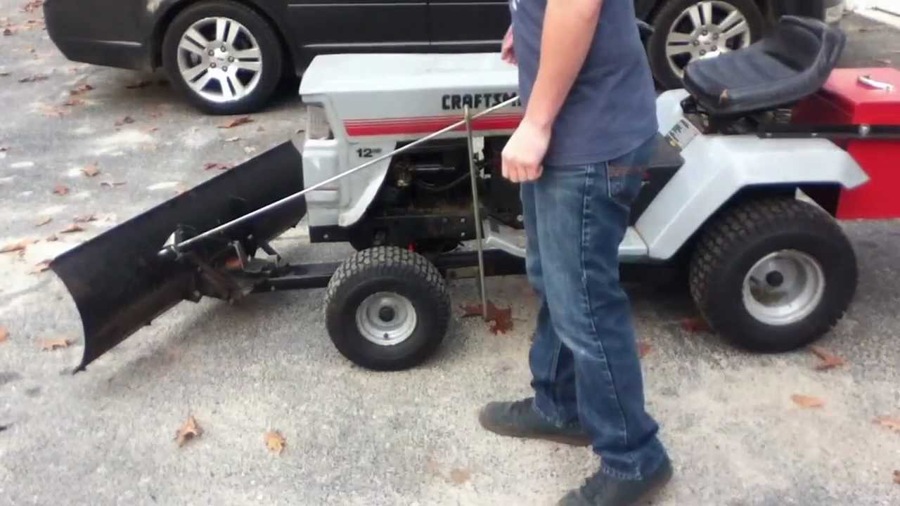 UPDATE Craftsman tractor snow plow