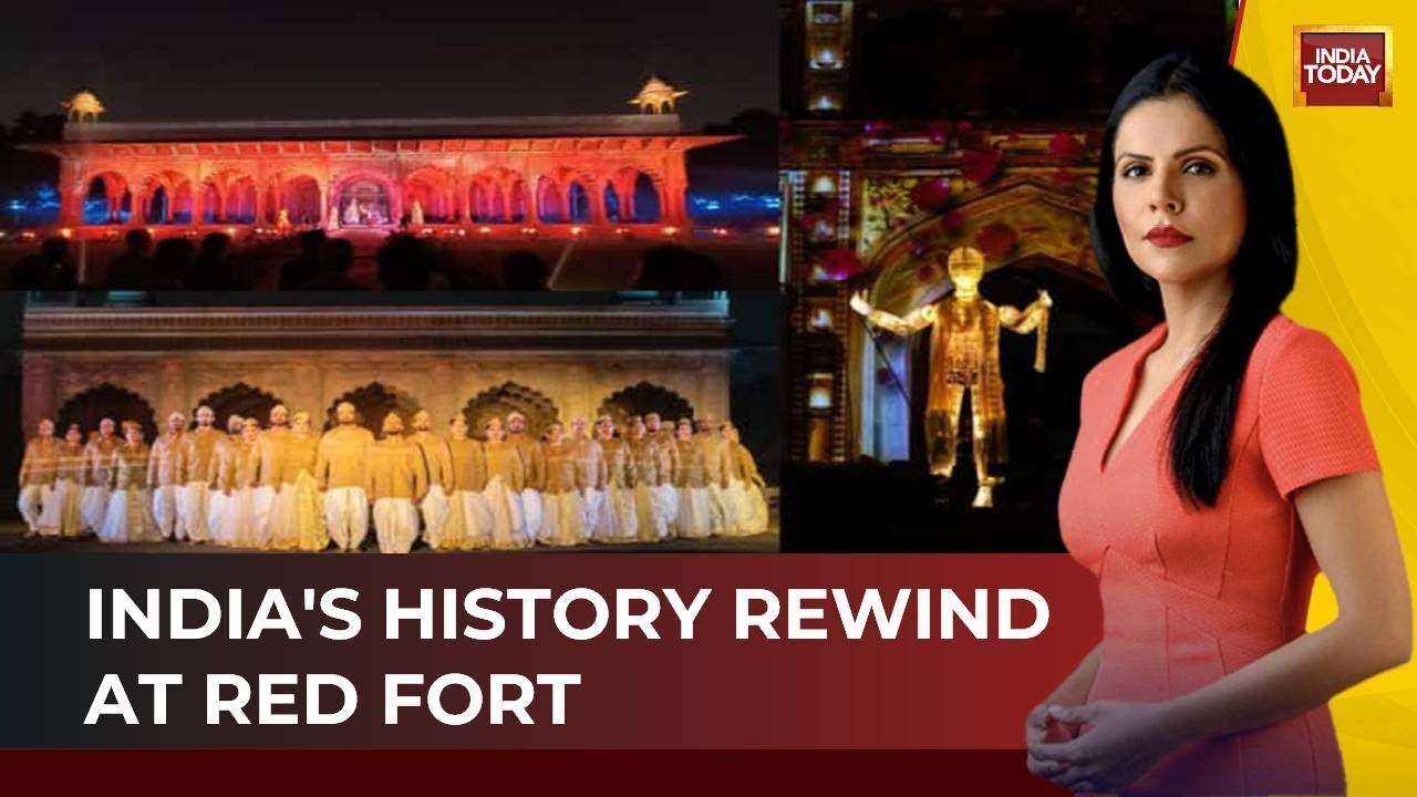 Exclusive Visual Of Light Show At Red Fort | Amit Shah Inaugurates Stunning Show | Watch