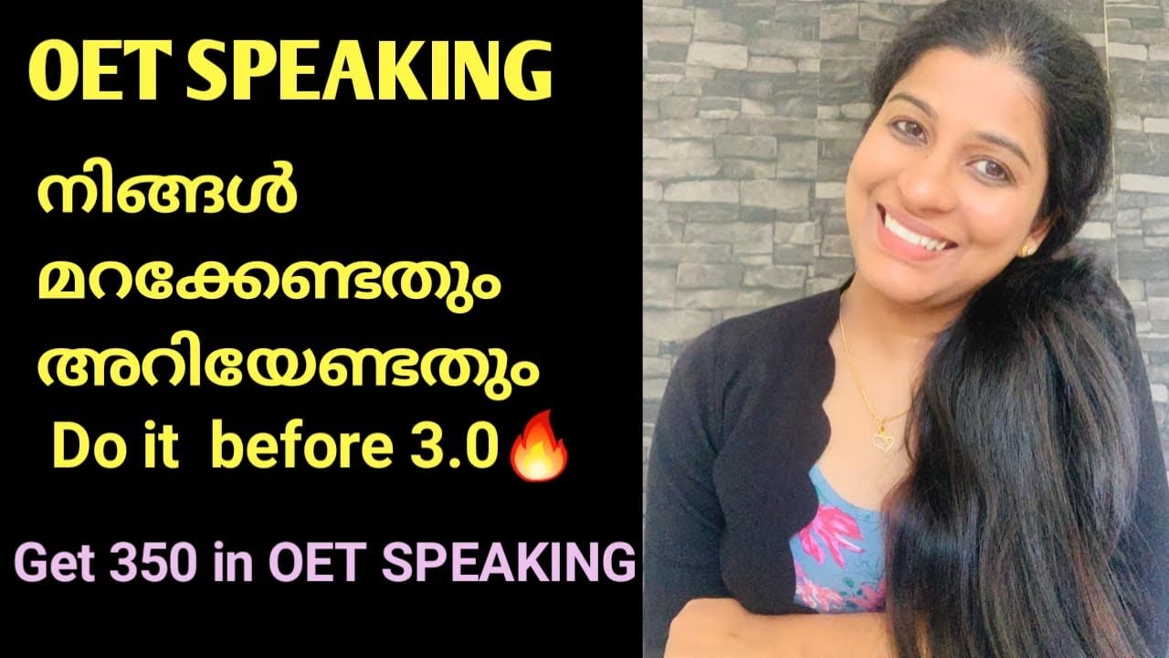 OET SPEAKING STUDY PLAN FOR THOSE WITH MULTIPLE  FAILED ATTEMPTS