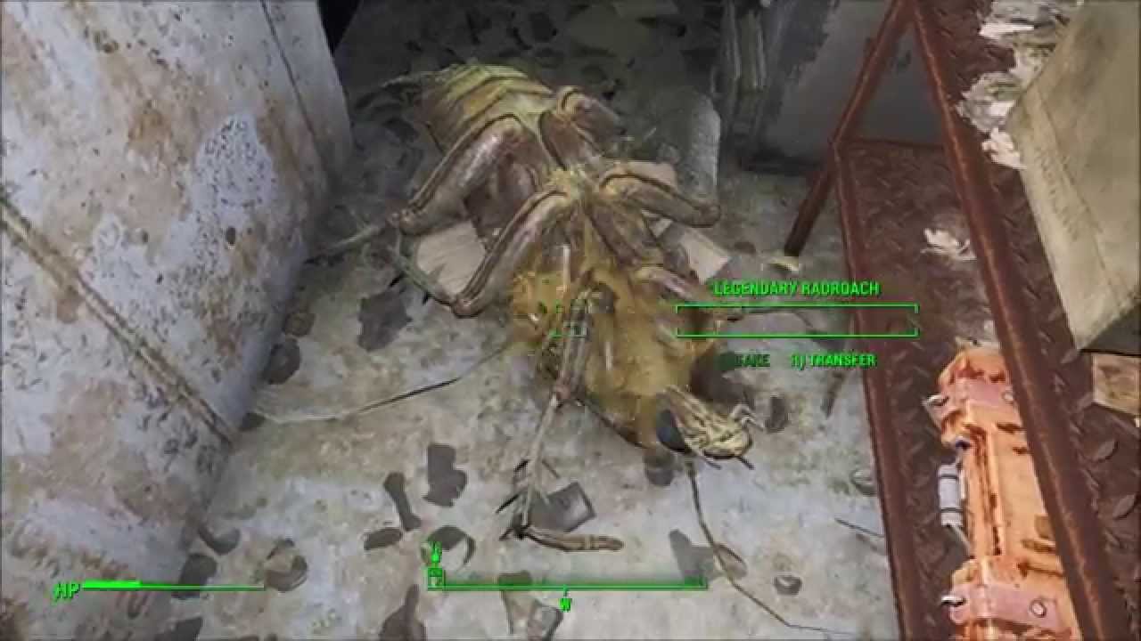 Most Legendary Fight With Legendary Radroach★ (Fallout 4)