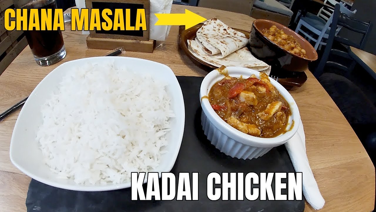 Meniu Indian Baraw: Kadai Chicken & Chana Masala