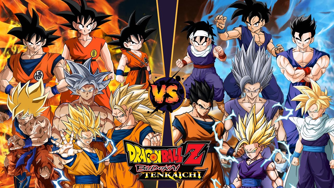 Dragon Ball Z  【GOKU Every transformation VS Gohan Every transformation Marathon】 ドラゴンボールZ