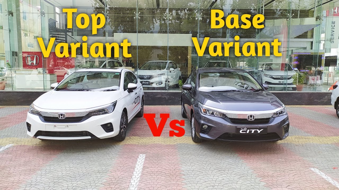 Honda City ZX vs V Variant Comparison Between Luxury,  Safety, Features and more