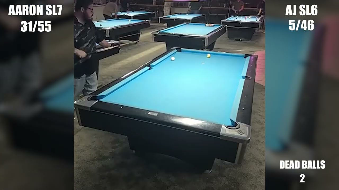 Aaron SL7 vs AJ SL6 - APA 9 Ball match
