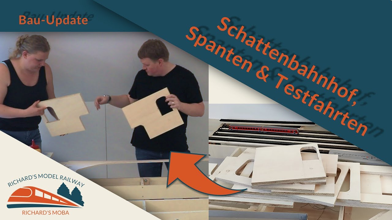 Bau-update von meinem #Schattenbahnhof, #Spanten & Testfahrten - #Modelleisenbahn #RichardsMoba