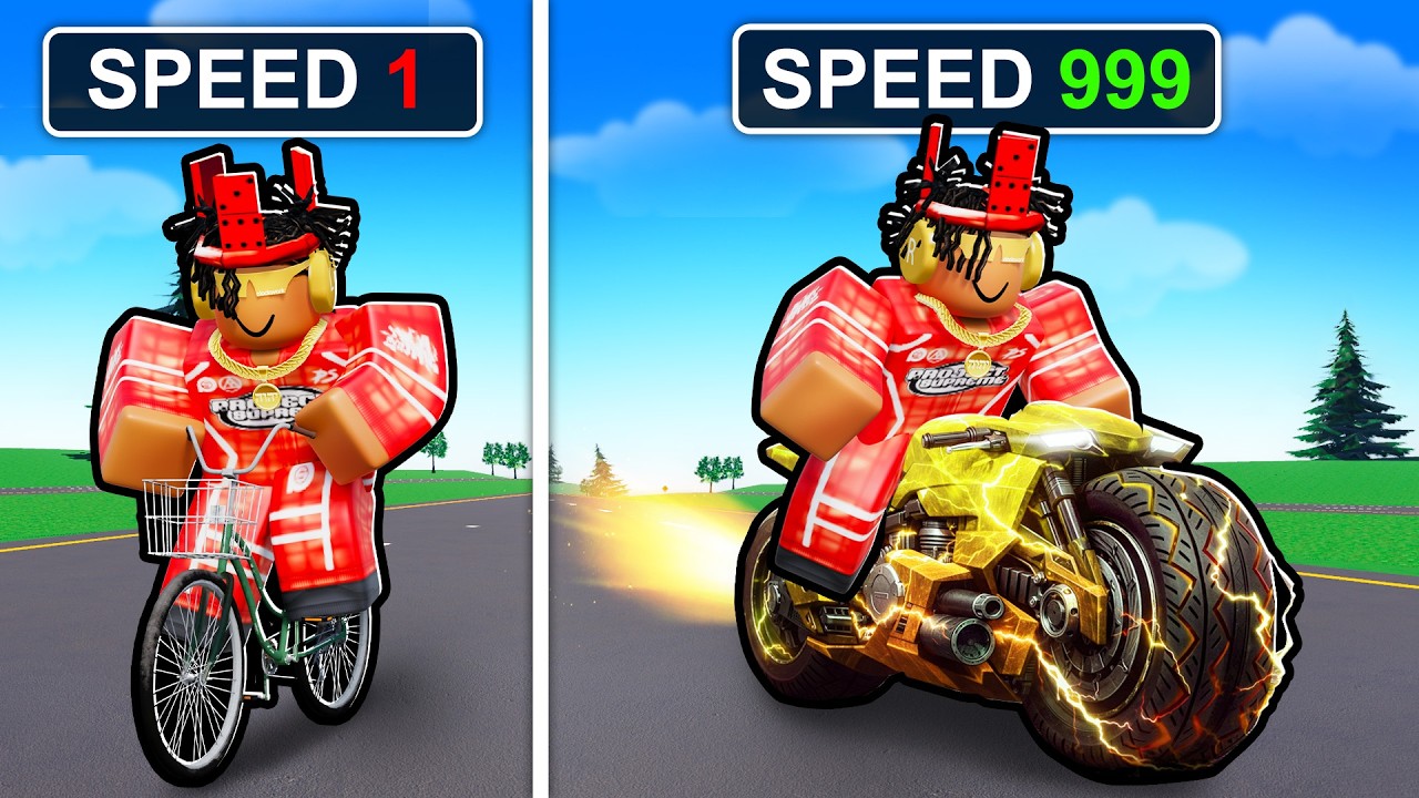 Upgrading SLOWEST to FASTEST Bikes In Driving Empire!