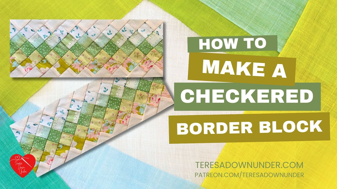 Strip pieced quilt border tutorial
