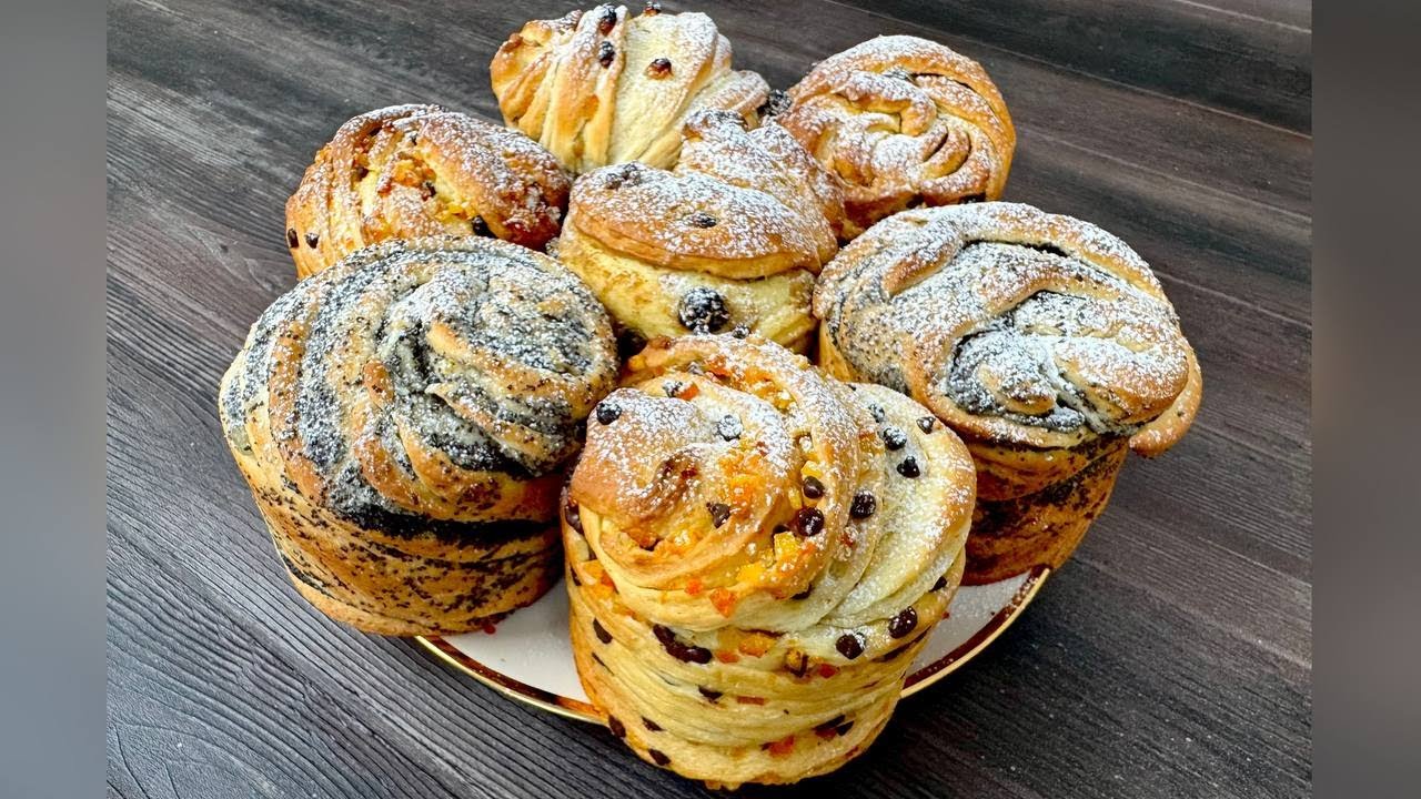 КРАФФІНИ 4 начинки🥐| 4 Amazing Cruffin Fillings