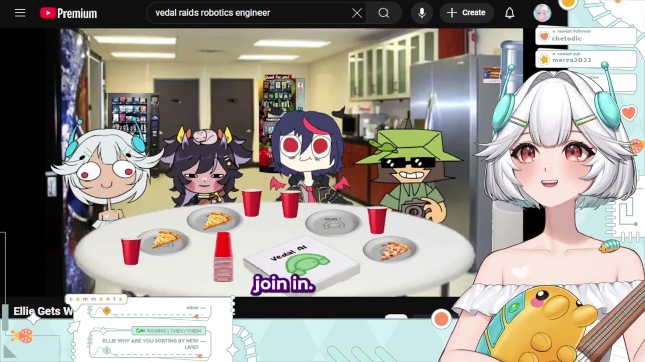 Ellie React To Vedal's 1st Raid And Nostalgia Clips