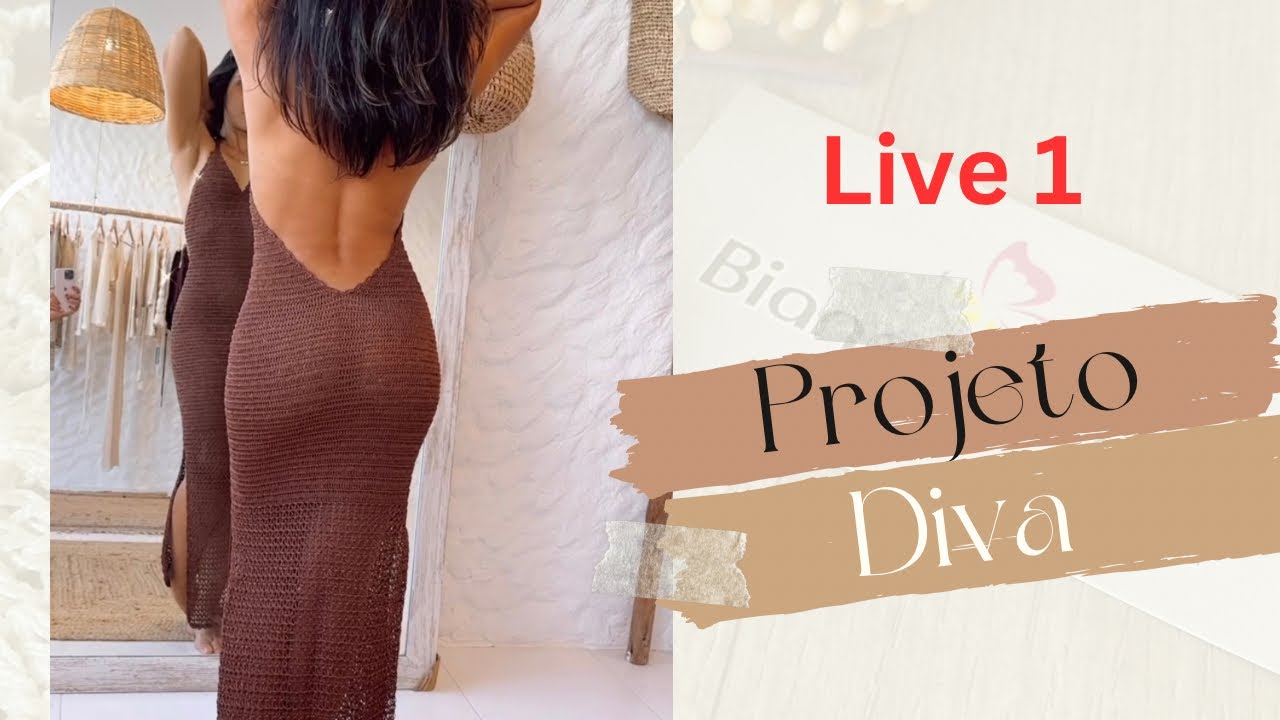 Projeto Outono - Vestido Diva em Crochê